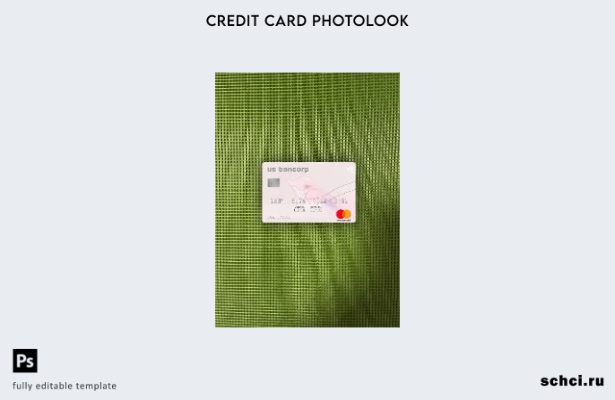 цифровая загрузка США, США, Bancorp Bank, шаблон Mastercard Photolook, лицевая с